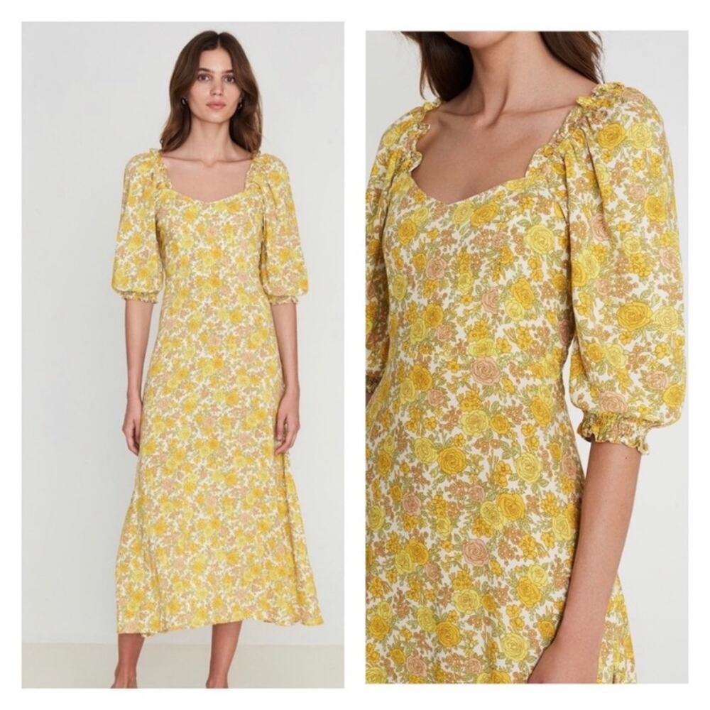 NWT Faithfull The Brand Juniper Midi‎ Dress Size 2